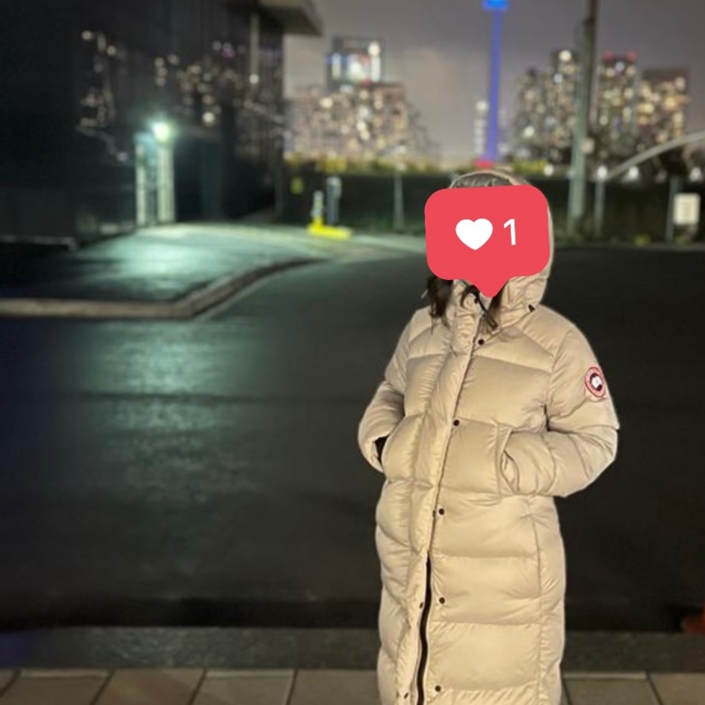 Brand: Canada goose Alliston parka. Size: medium. Color: light gray - Picture 7 of 9